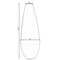 Uniquewise 31.5" Spun Bamboo Modern Metallic Tall Floor Vase, White QI003354WT.L - alternate 2